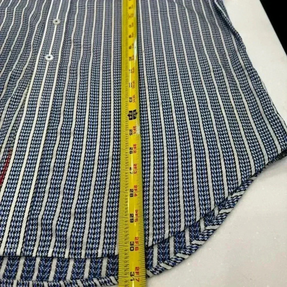 Robert Graham Mens Button Down Shirt Multicolored  Striped Flip Cuff Size Large - Picture 11 of 13